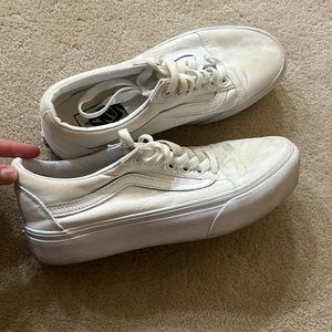 Platform white vans